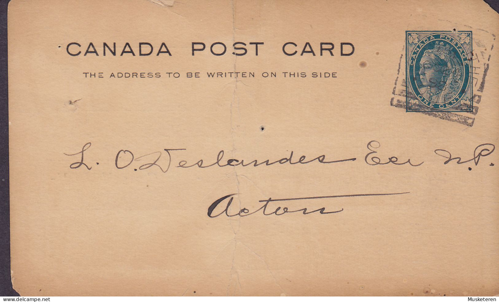 Canada Postal Stationery Ganzsache Entier Queen Victoria PRIVATE Print ST-HYACINTHE 1898 AETON (2 Scans) - 1860-1899 Reign Of Victoria