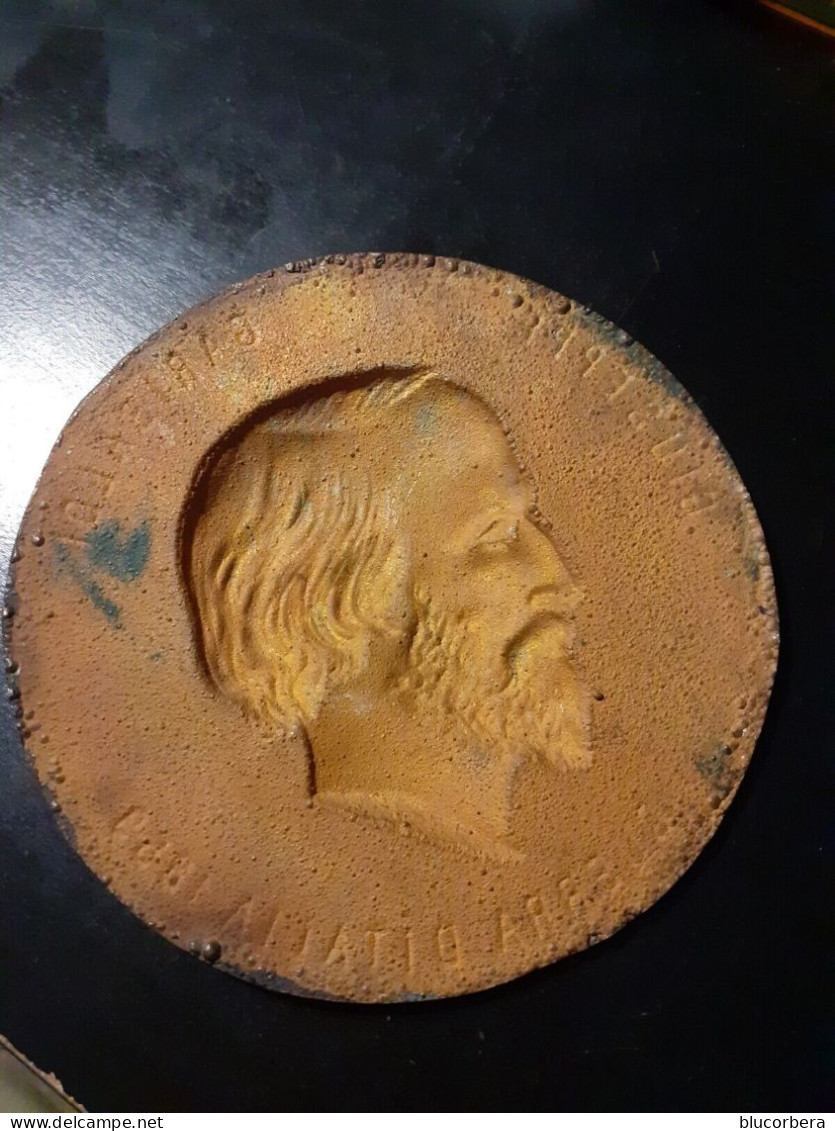 GARIBALDI GIUSEPPE GUERRA D'ITALIA 1859 MEDAGLIA CM., 11,5 METALLO - Adel