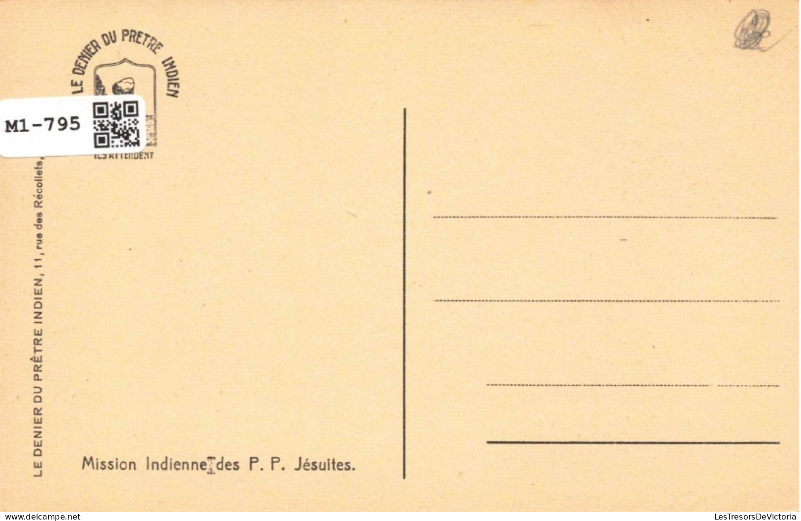 CPA - Mission Indienne Des P.P. Jésuites - En Prière - Intérieur D'une église - Prêtres - Animé - Carte Postale Ancienne - Eglises Et Couvents