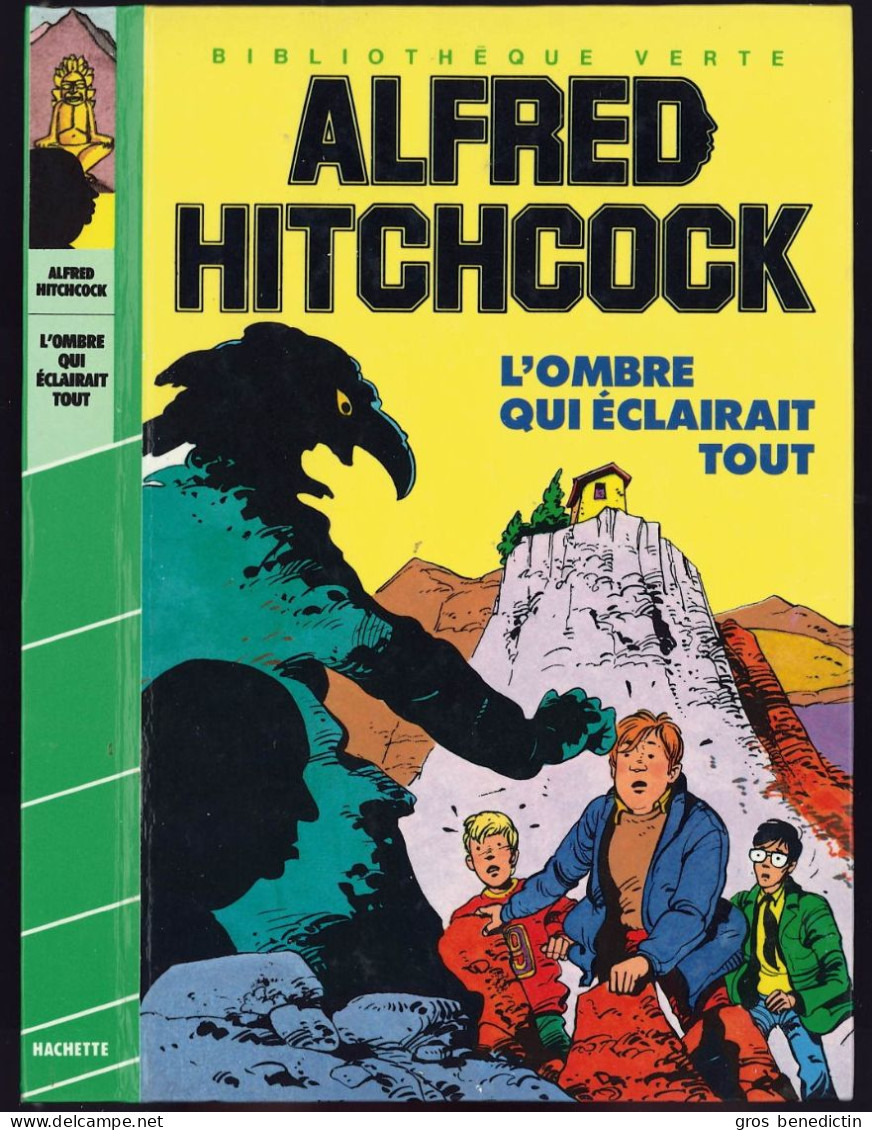 Hachette - Bib. Verte - Hitchcock - Les Trois Jeunes Détectives - "L'ombre Qui éclairait Tout" - 1985 - #Ben&Hitch - Bibliotheque Verte