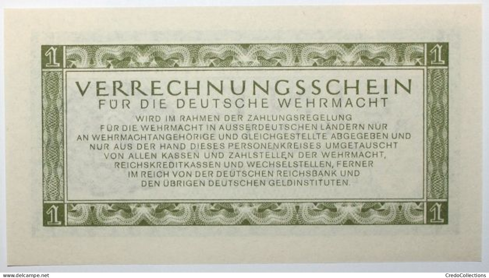 Allemagne - 1 ReichsMark - 1944 - PICK M38 - NEUF - Verrechnungsscheine - Dt. Wehrmacht