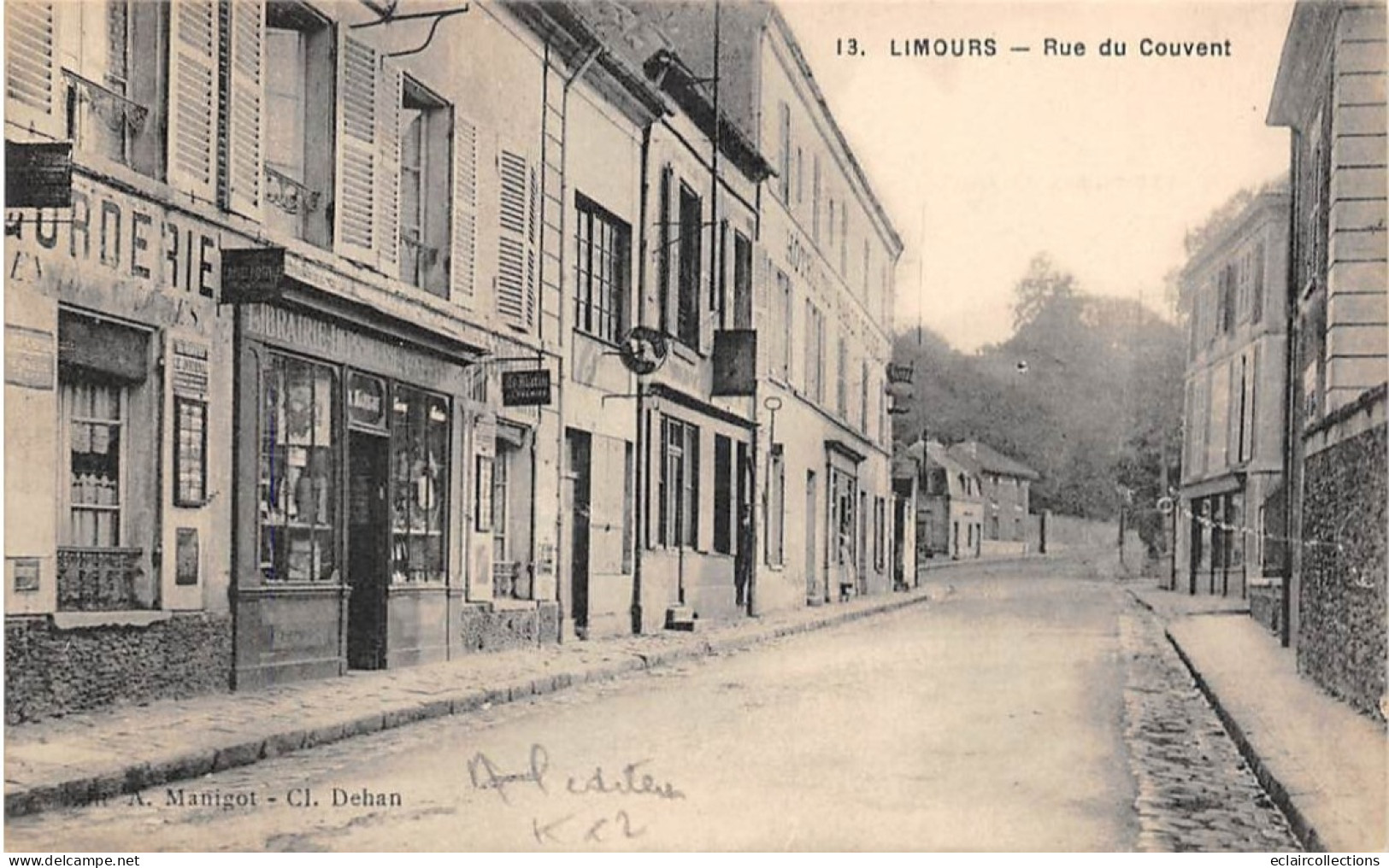 Limours          91          Rue Du Couvent.  Librairie éditeur De La Carte         (voir Scan) - Limours