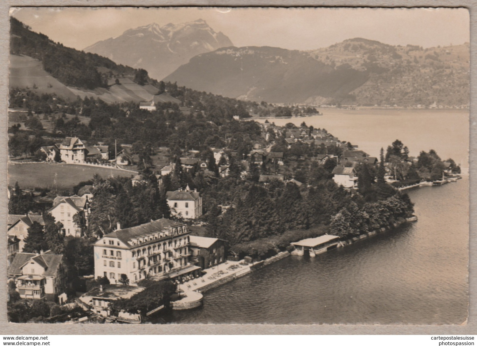 Hotel Nidwaldnerhof Beckenried Viewwaldstättersee - Luftbild Swissair - Beckenried