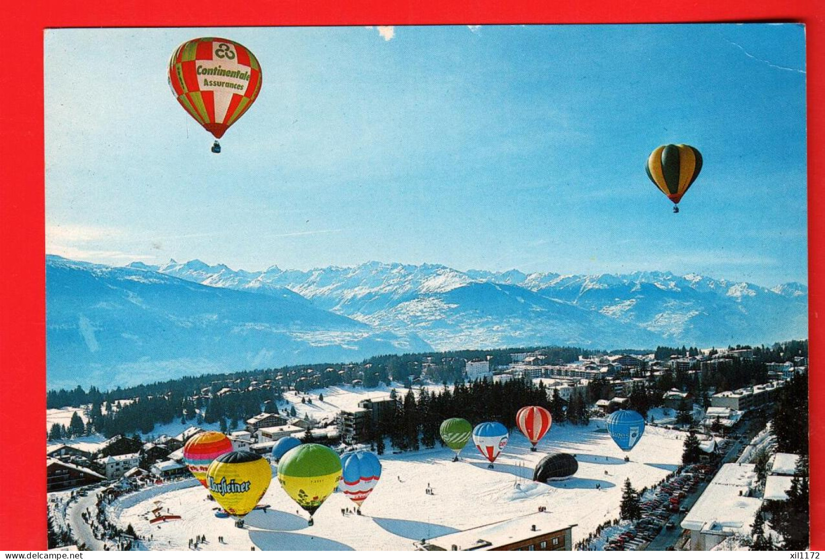 ZVV-17  Crans-Montana-Vermala  Journée Des Montgolfières  Continental Assurances. Hiver.  GF Circulé  - Crans-Montana