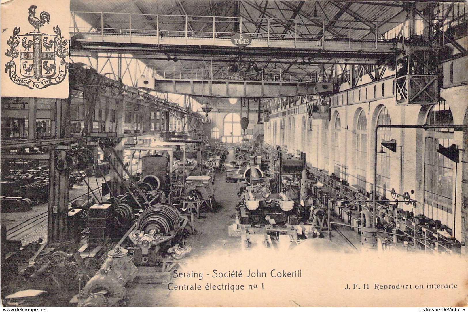 BELGIQUE - SERAING - Société John Cokerill - Centrale électrique N°1 -  Carte Postale Ancienne - Seraing