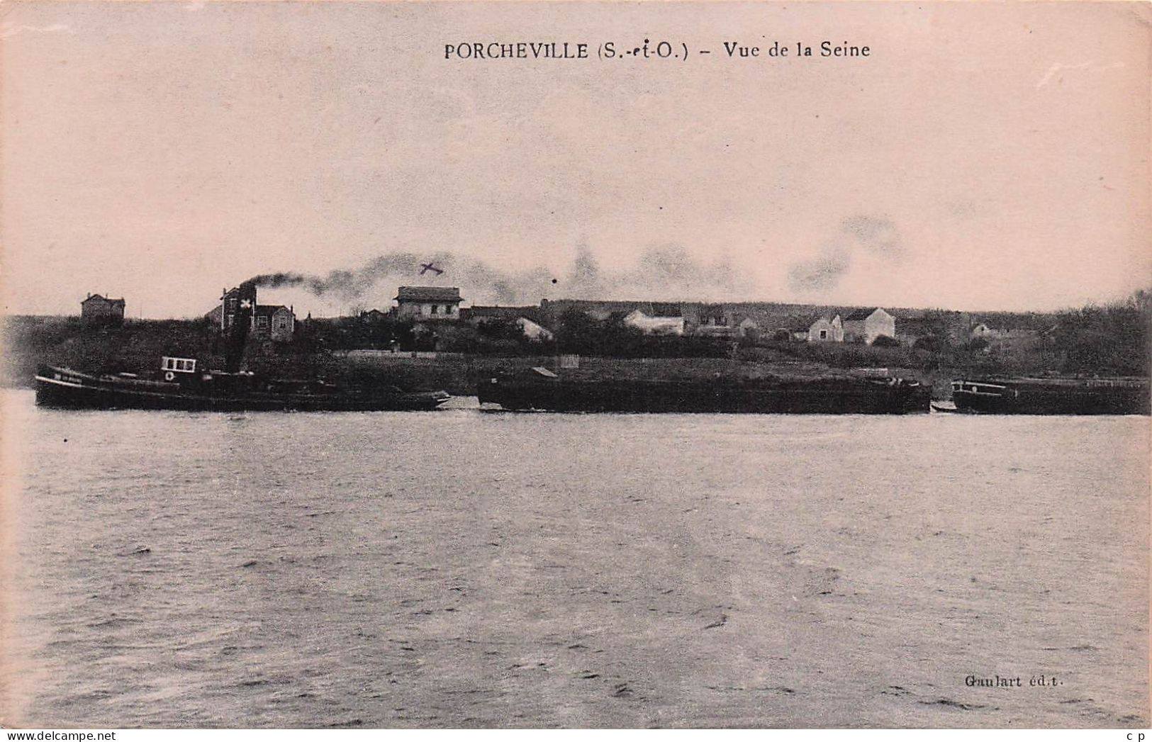 Porcheville - Vue De La Seine - Remorqueur  - CPA°J - Porcheville