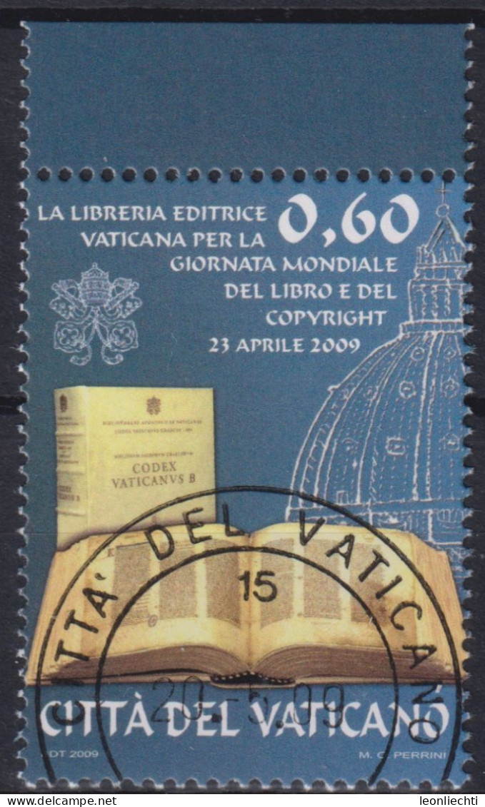 2009 Vatikan,° Mi:VA 1642, Yt:VA 1495, Bücher, Kuppel Des Petersdoms - Oblitérés