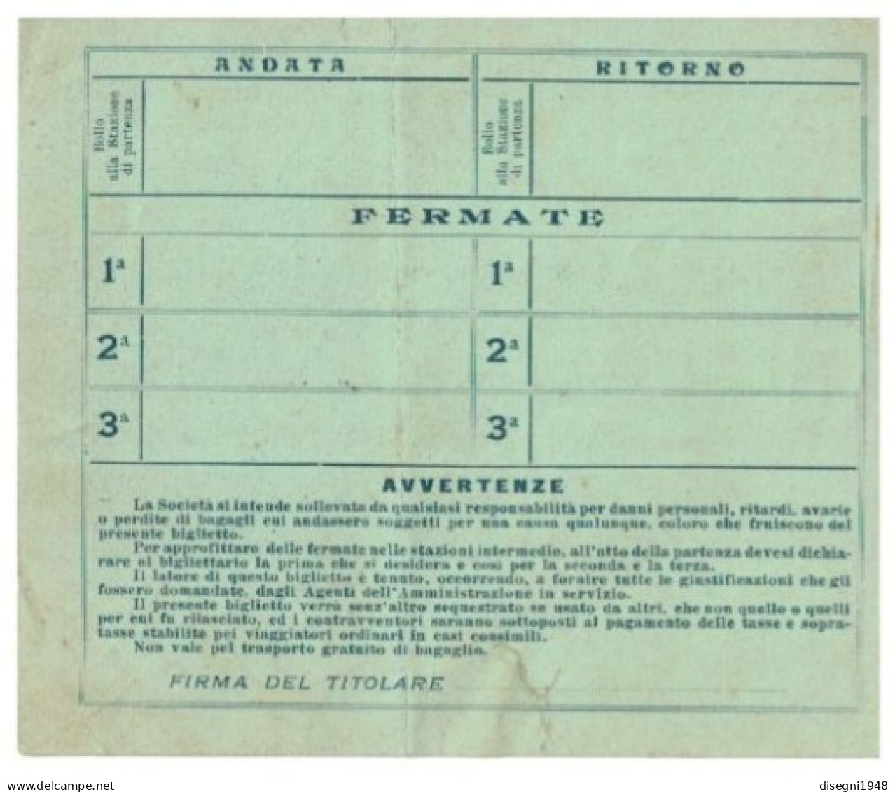 12242 "LARIANA - BIGL. DI VIAGGIO DI GRUPPO SU BATTELLO, TRATTA COMO - LECCO / A/R 1920 N° 4375" BIGL. DI TRASP. ORIG. - Europa