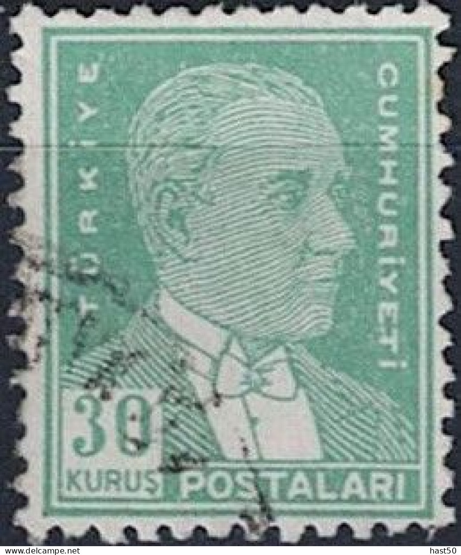 Türkei Turkey Turquie - Atatürk (MiNr: 1385) 1954 - Gest Used Obl - Used Stamps