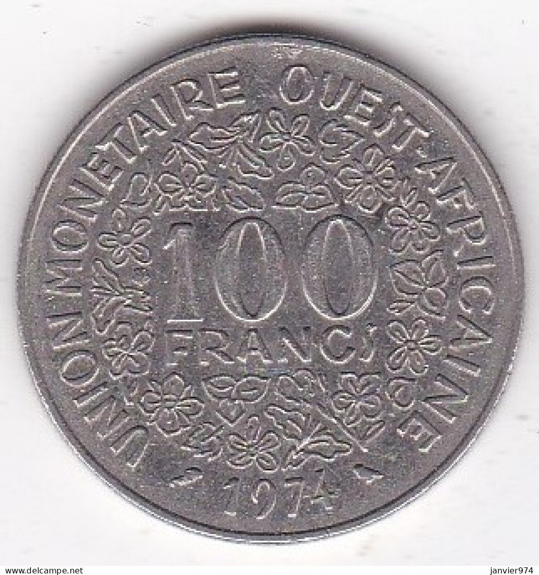 États De L'Afrique De L'Ouest 100 Francs 1974 , En Nickel, KM# 4 - Other - Africa