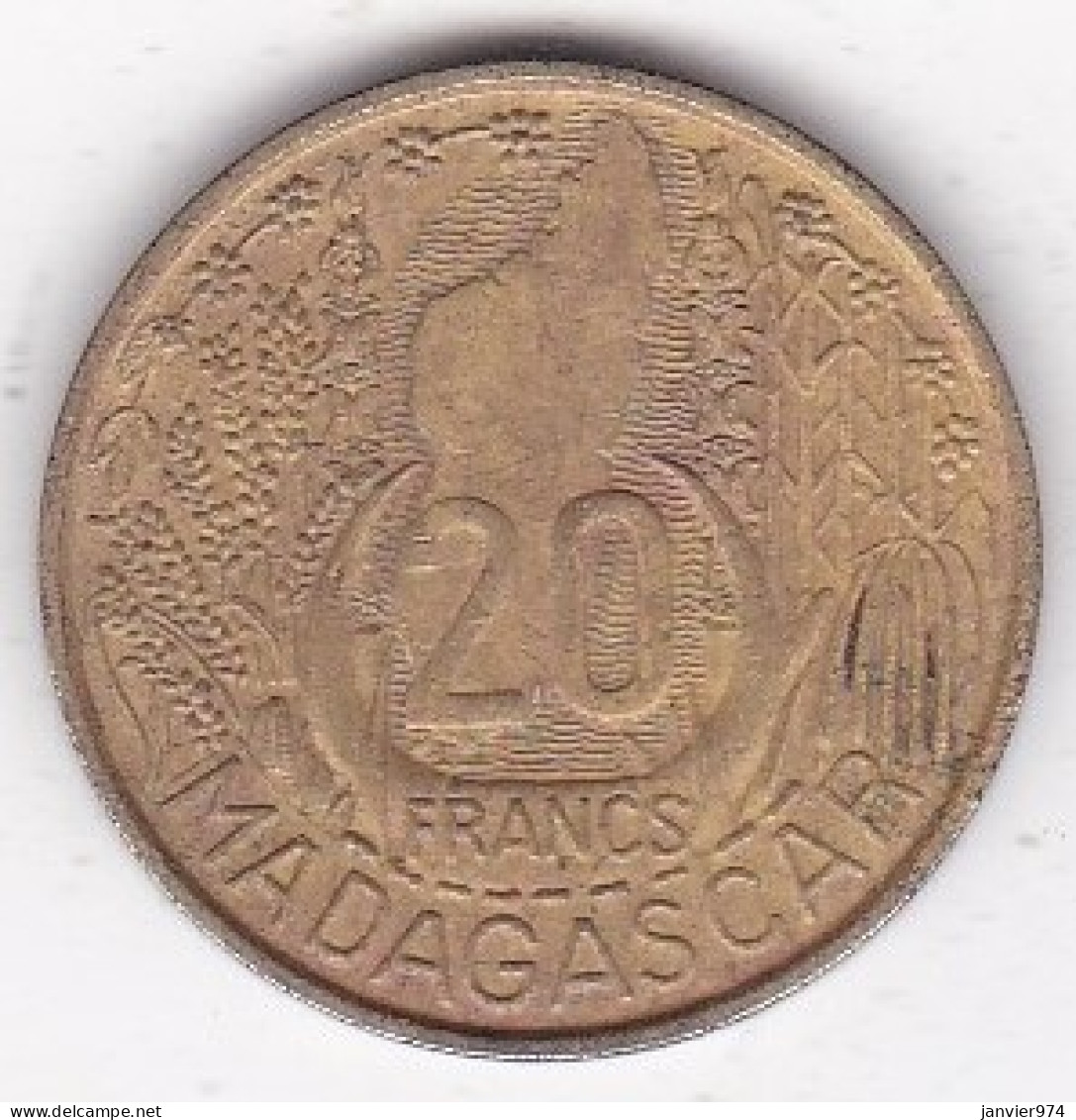 Madagascar /Republique Française. 20 FRANCS 1953 , Bronze Aluminium , Lec 112 - Madagaskar