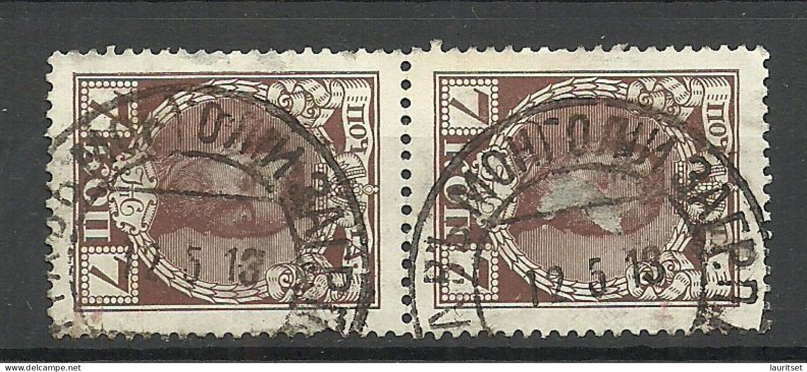 RUSSLAND RUSSIA 1913 Michel 86 As Pair O MONGOLIA Mongolei NB! Faults! Defects! - Gebraucht