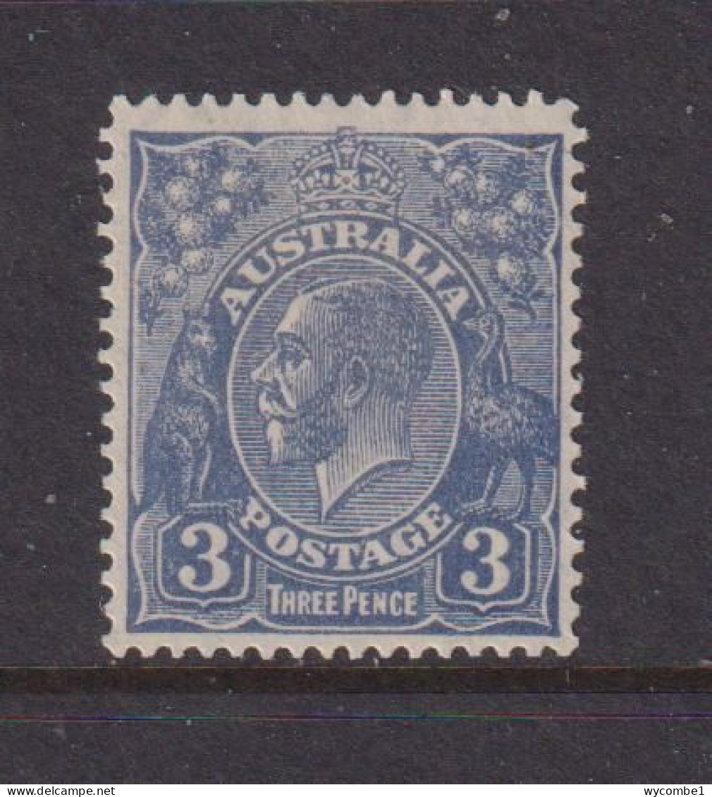 AUSTRALIA - 1926-30 George V 3d Watermark Multiple Crown Over A  Hinged Mint - Mint Stamps