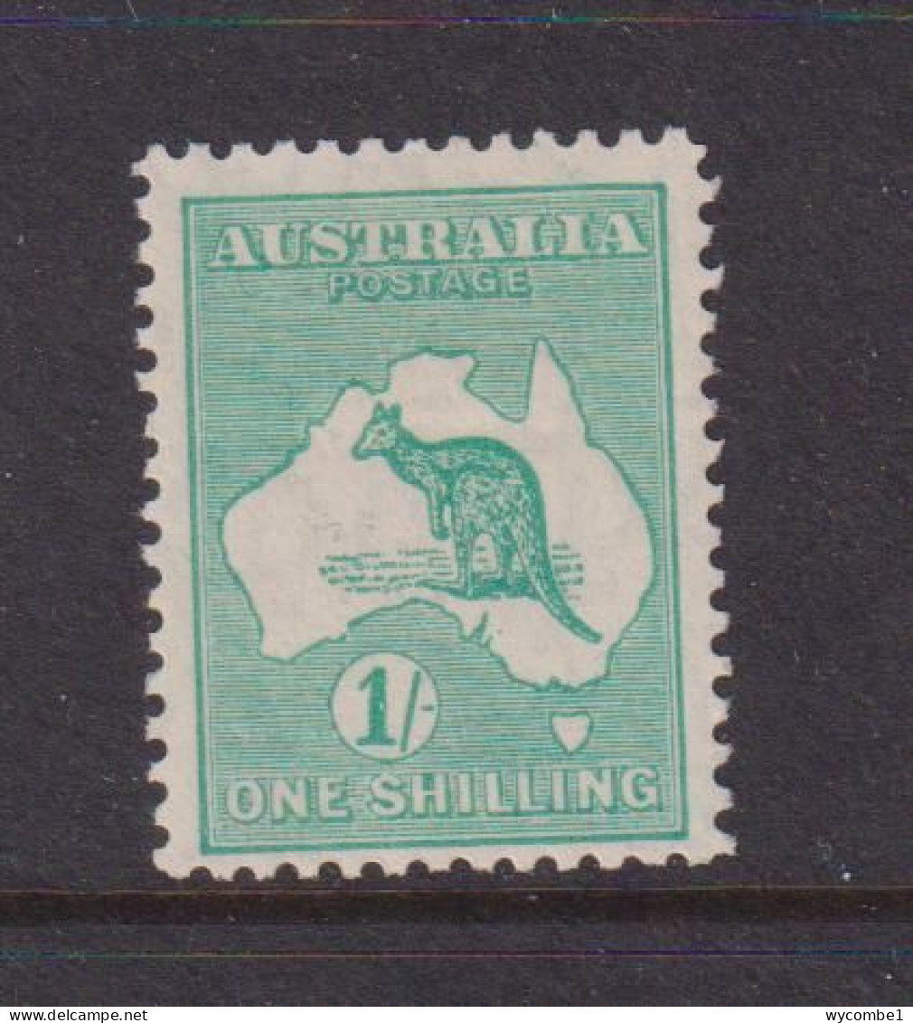 AUSTRALIA - 1929-30 Kangaroo 1s Watermark Multiple Crown Over A  Hinged Mint - Nuovi