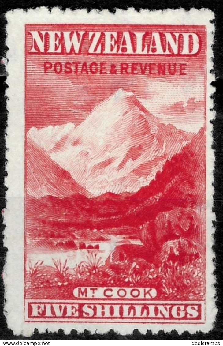 New Zealand 1899  5 Sh - SG 329 Mi 350 Eur  MNG Stamp - Nuovi