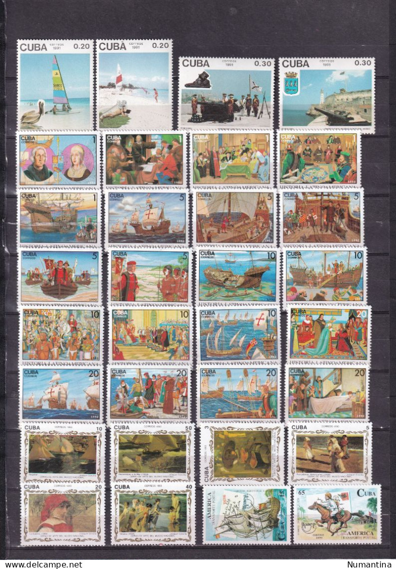 Cuba - 1850/1994 - Coleccion Sellos, series, Hojas, Minipliegos