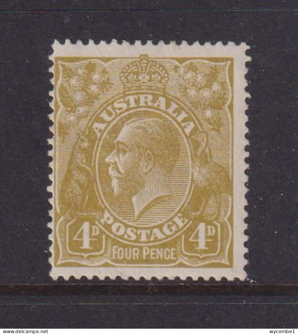 AUSTRALIA - 1924 George V 4d  Watermark Crown Over A  Hinged Mint - Mint Stamps