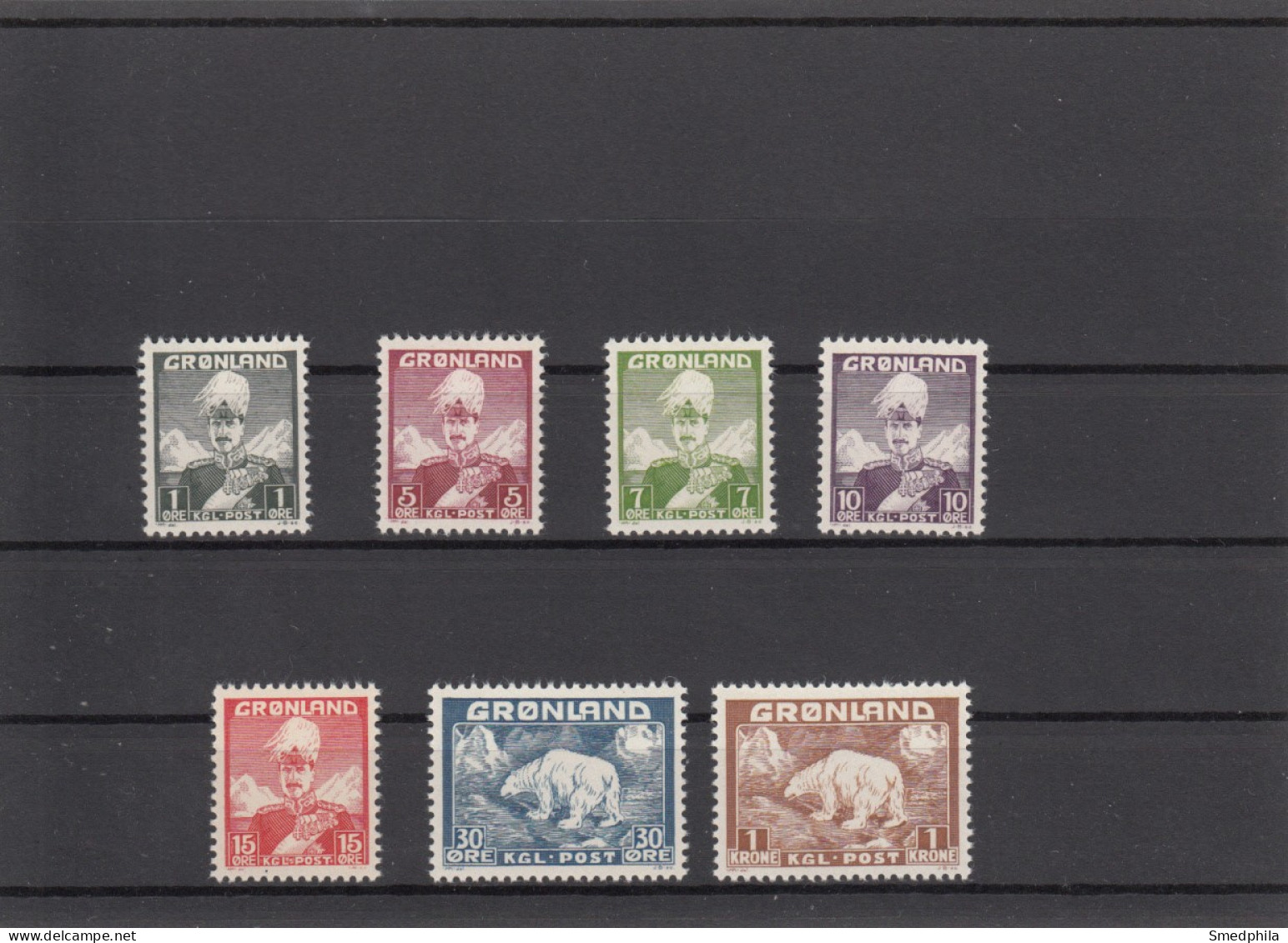 Greenland 1938  - Michel 1-7 MNH ** - Ungebraucht