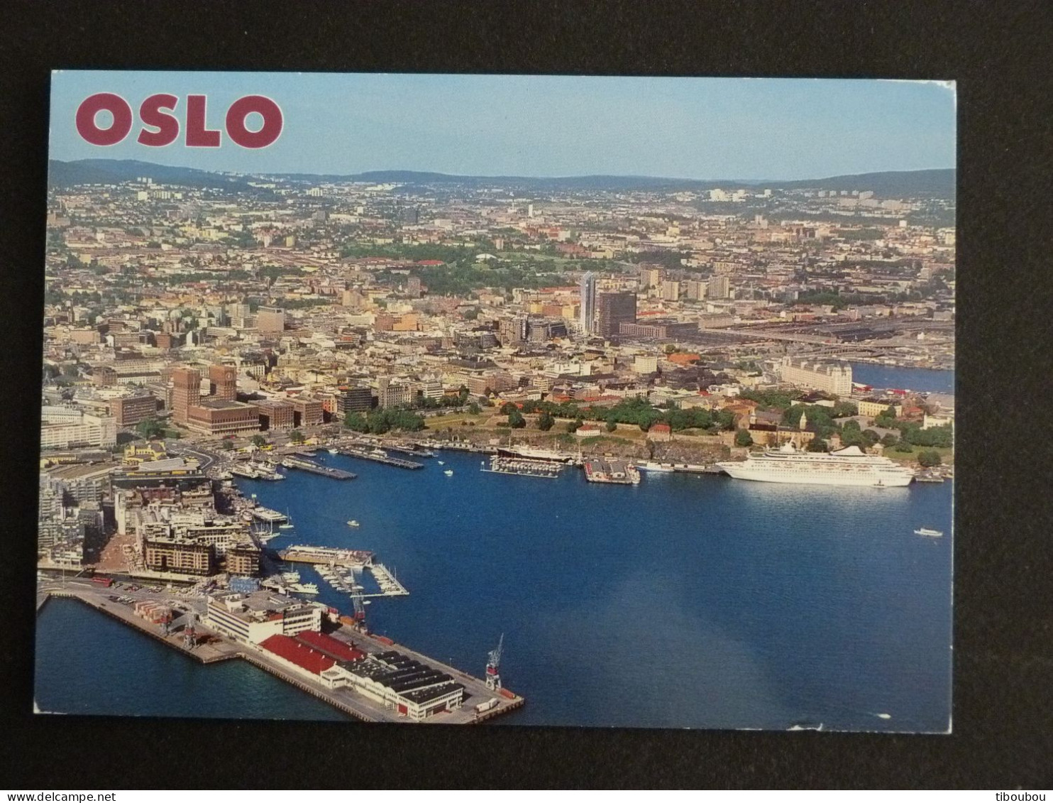 NORVEGE NORWAY NORGE NOREG AVEC YT 998 CASTOR - OSLO VUE AERIENNE - Storia Postale