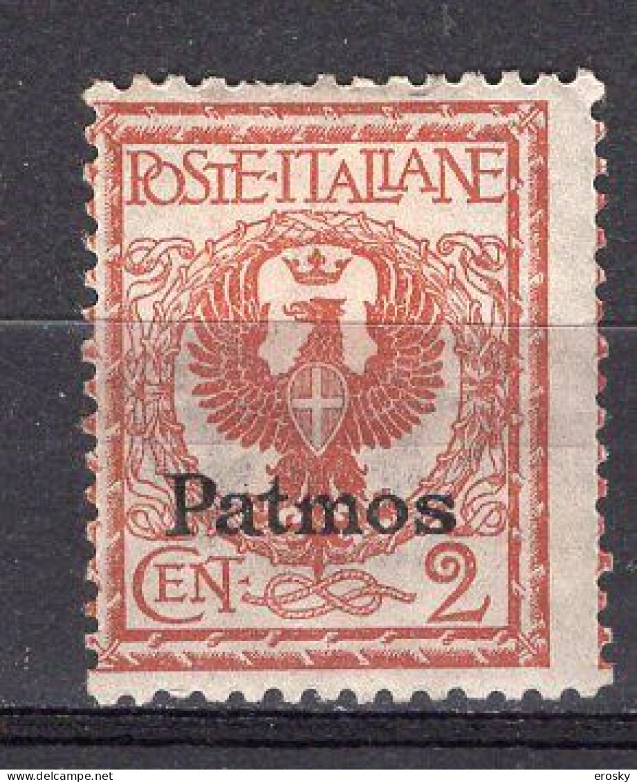 Z2861 - COLONIE ITALIANE EGEO PATMO SASSONE N°1 * - Egée (Patmo)