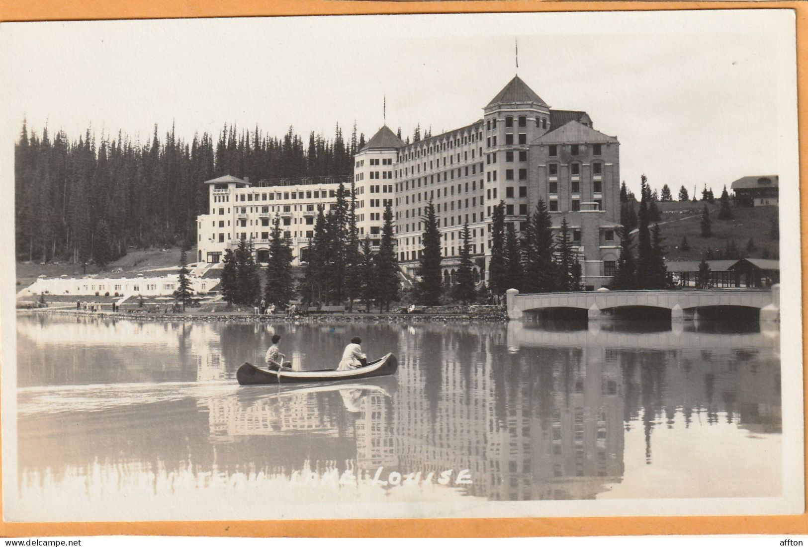 Lake Louise Alberta Canada Old Real Photo Postcard - Lac Louise