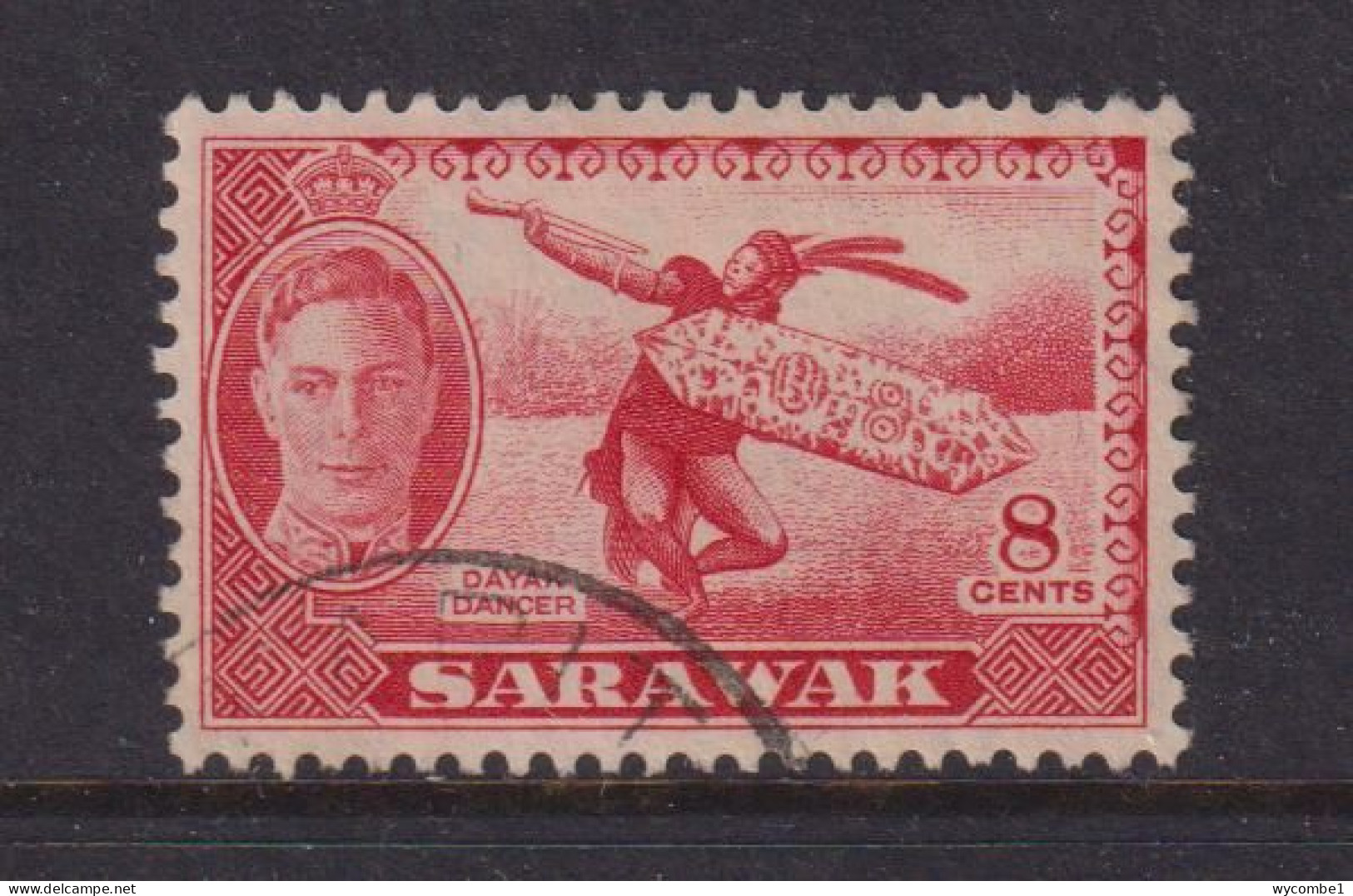 SARAWAK  - 1950 8c  Used As Scan - Sarawak (...-1963)