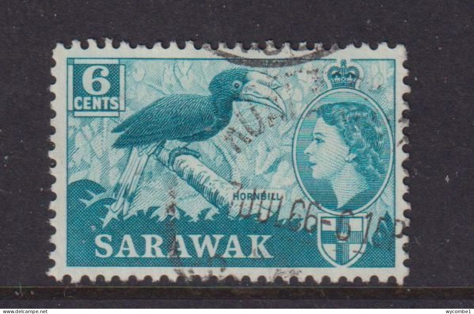 SARAWAK - 1955 Elizabeth II 6c Used As Scan - Sarawak (...-1963)