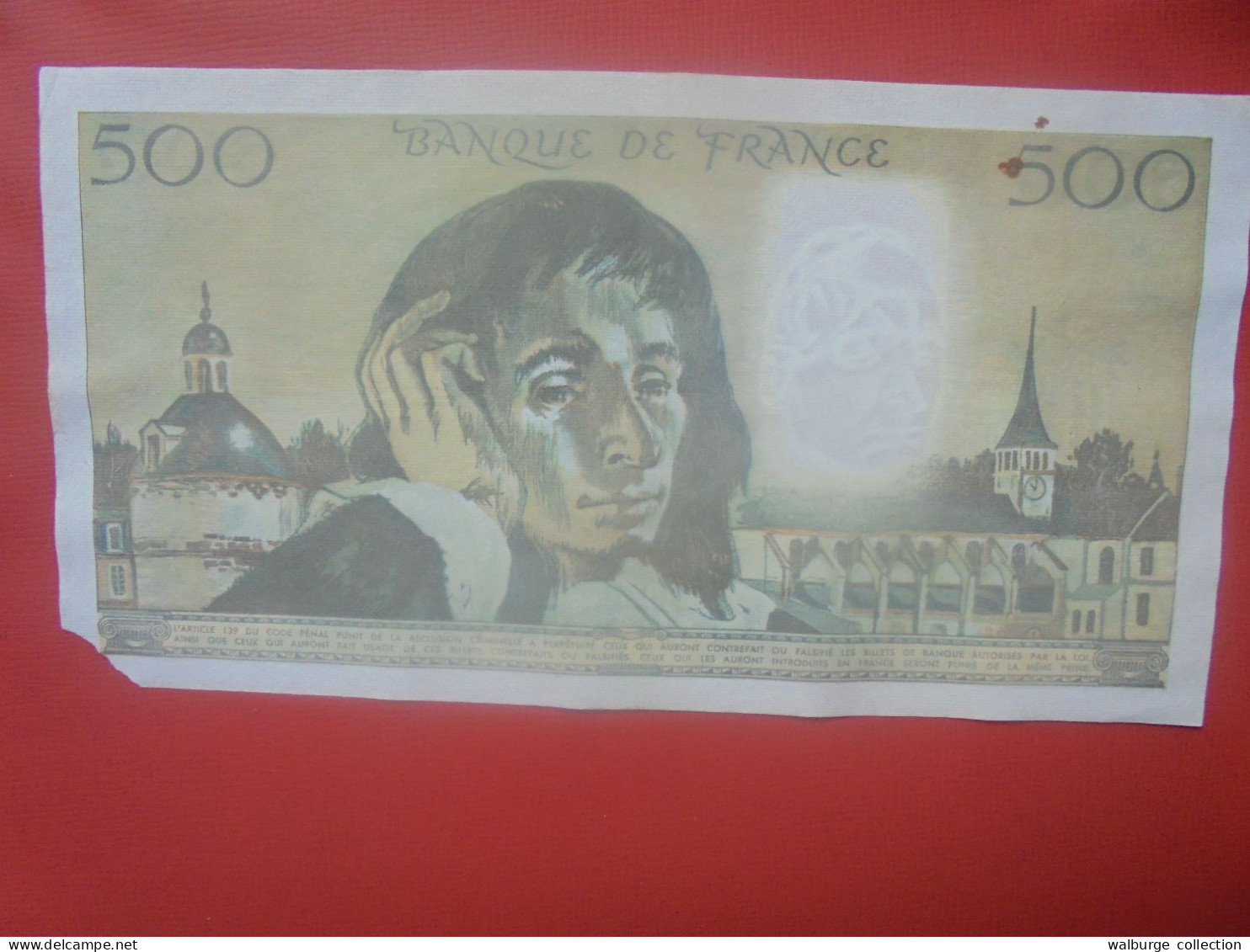 FRANCE 500 FRANCS 1980 Préfix O.116 Circuler+1 Coin Manquant (B.18) - 500 F 1968-1993 ''Pascal''