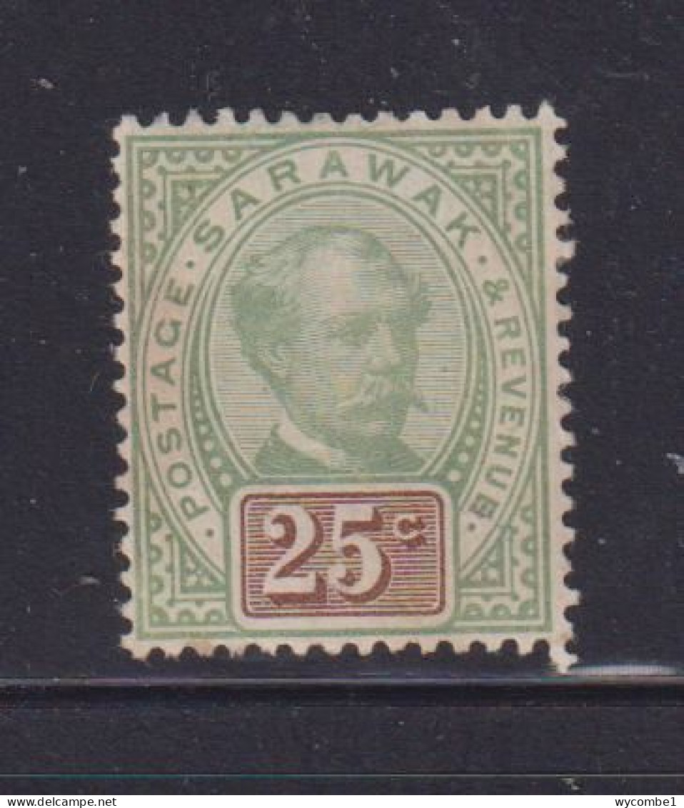 SARAWAK - 1888  Charles Brooke 25c  Hinged Mint - Patchy Gum - Sarawak (...-1963)