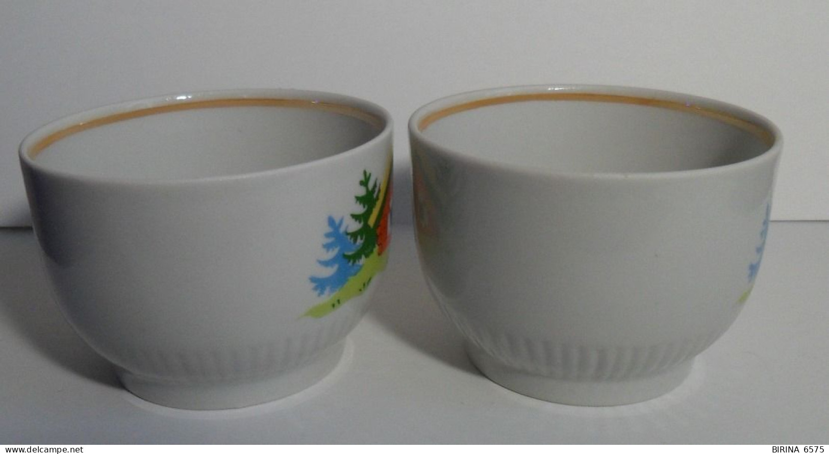 A Cup. The USSR. THE BRAND. PORCELAIN FACTORY PROLETARIAN. Lodge. Birdie. ONE LOT. - 11-52-i - Cups