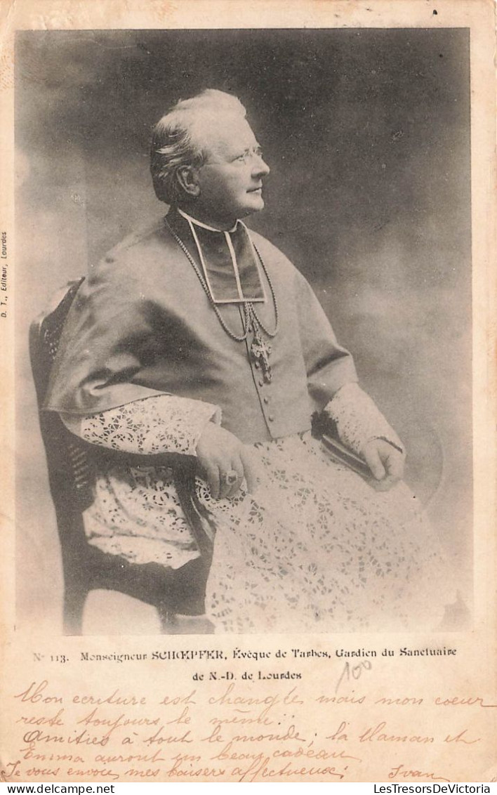 RELIGION - Monseigneur Schoepfer - Evêque De Tarbes - Gardien Du Sanctuaire De ND De Lourdes  - Carte Postale Ancienne - Pausen