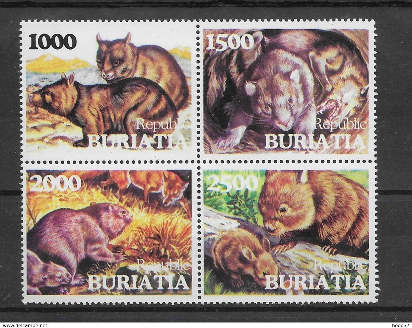 Thème Animaux - Rongeurs - Buriatia - Neuf ** Sans Charnière - TB - Nager