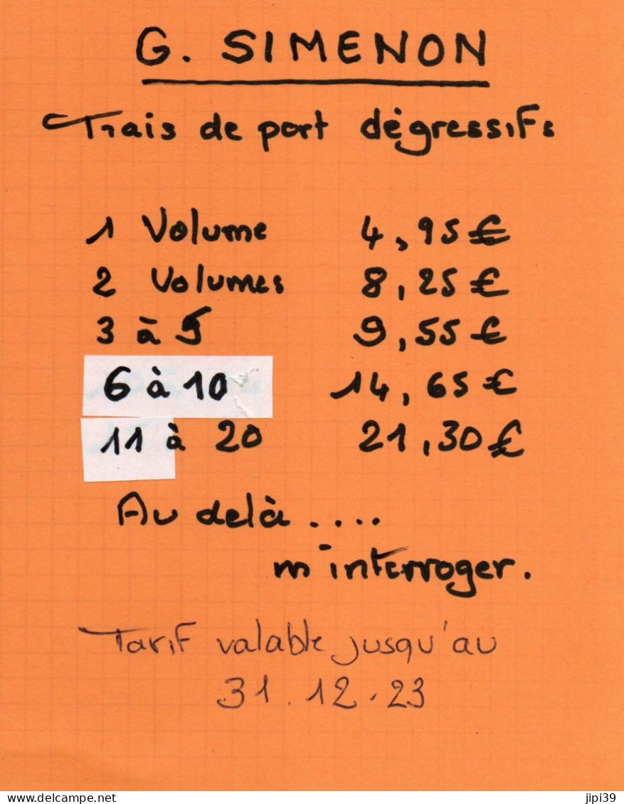 Bradé : Au RV Des Terre-Neuvas , La Danseuse Du Gai Moulin , La Guinguette à 2 Sous , Le Port Des Brumes , Escales Nordi - Simenon