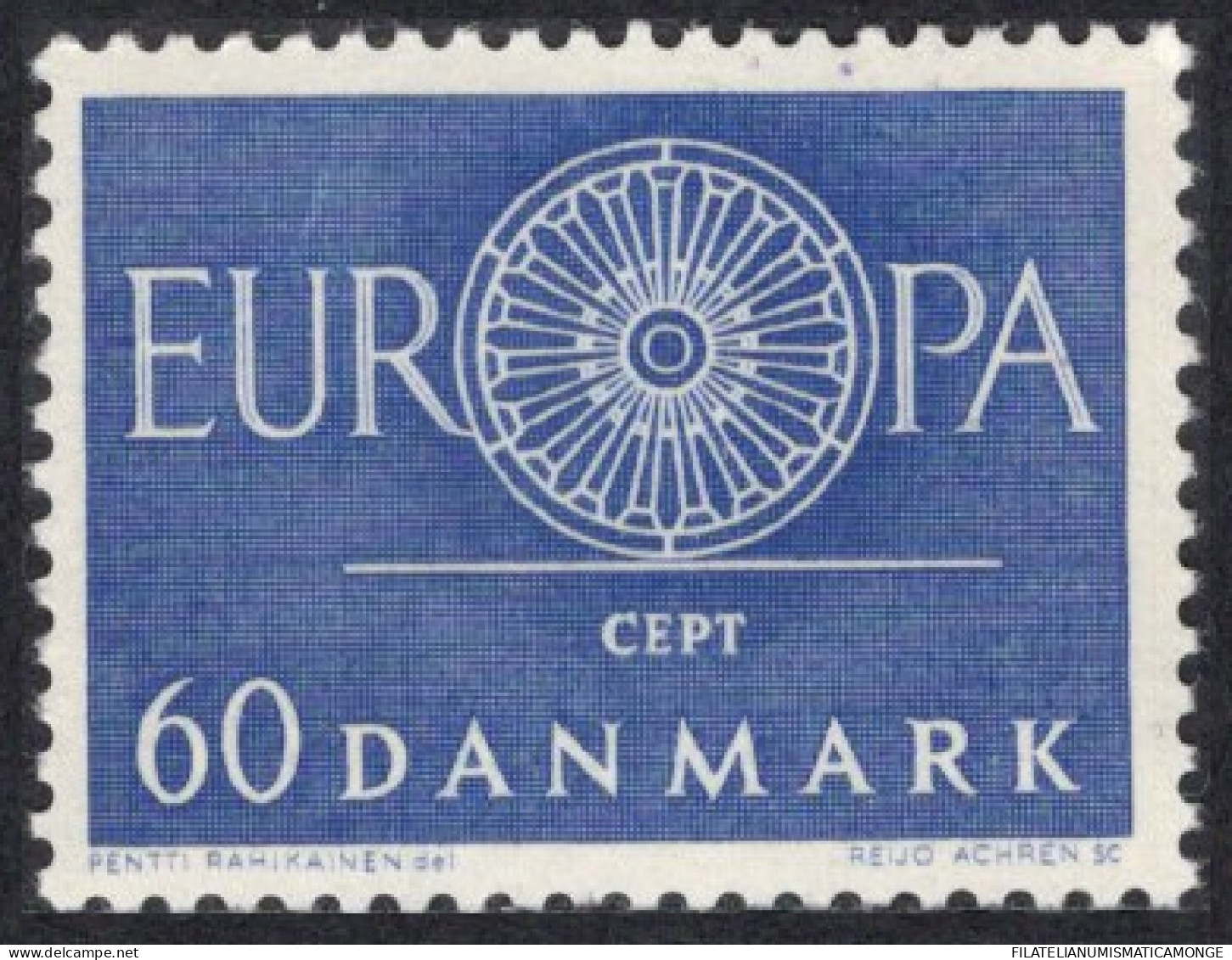  EUROPA - CEPT -           **/MNH Dinamarca 1960 / Piedra Grabada En Hueco.Nª39 - Unused Stamps