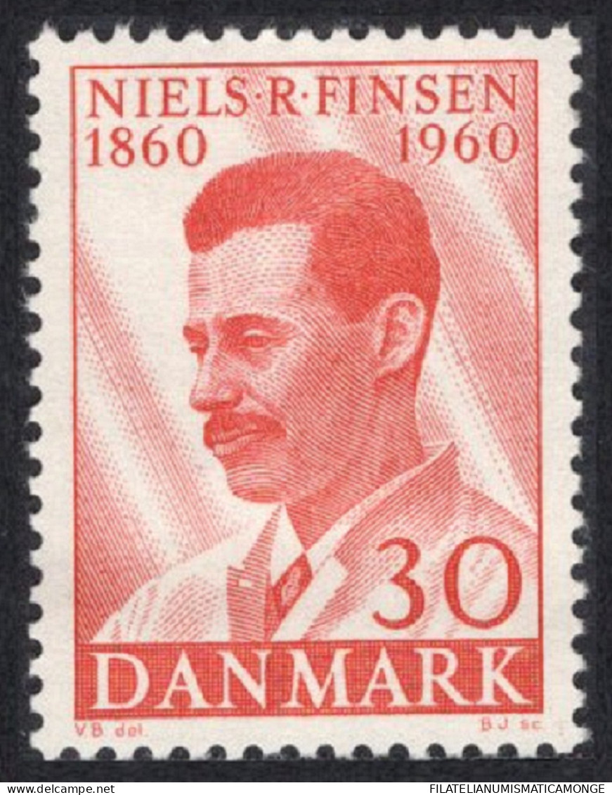 Dinamarca 1960 Correo 392 **/MNH 100º Aniv. Del Nacimiento Del Medico Niels R.  - Unused Stamps