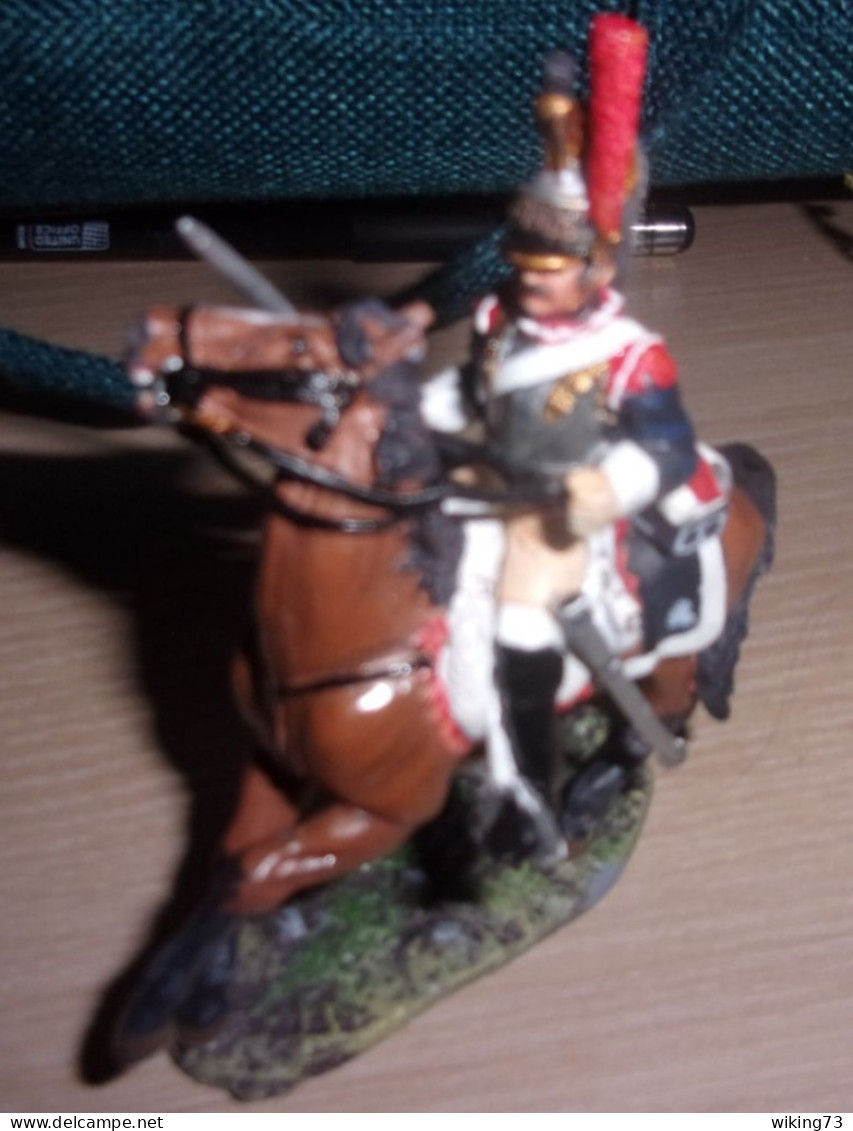 Soldat De Plomb " Cuirassier Du 5° Régiment De Cuirassiers " - France - Empire - Delprado - Figurine - Cavalerie - Zinnsoldaten