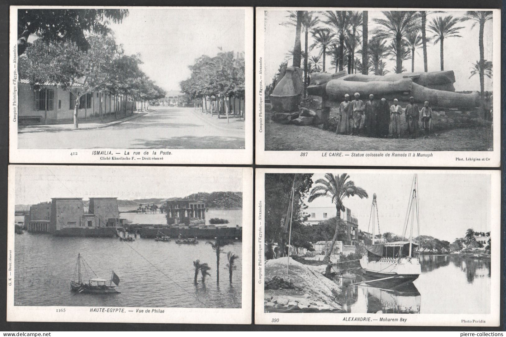 Egypte - Lot De 14 Cartes Postales Anciennes - Palais - Femmes - Postes - Métiers - Bateaux - Colecciones Y Lotes