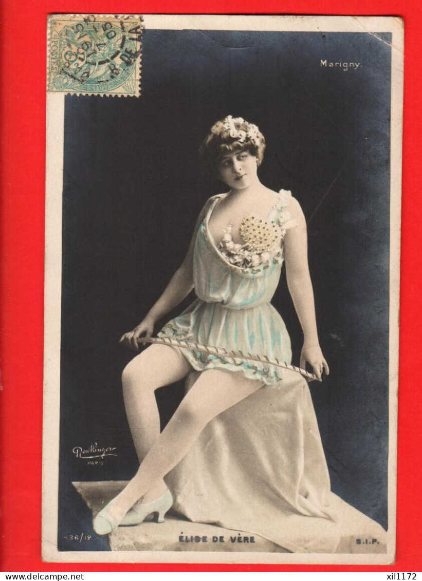 ZVX-26    Elise De Vère, Marigny, Artiste De Music Hall D'origine Britannique. Reutlinger. Dos Simple. Circ. 1905 - Inns