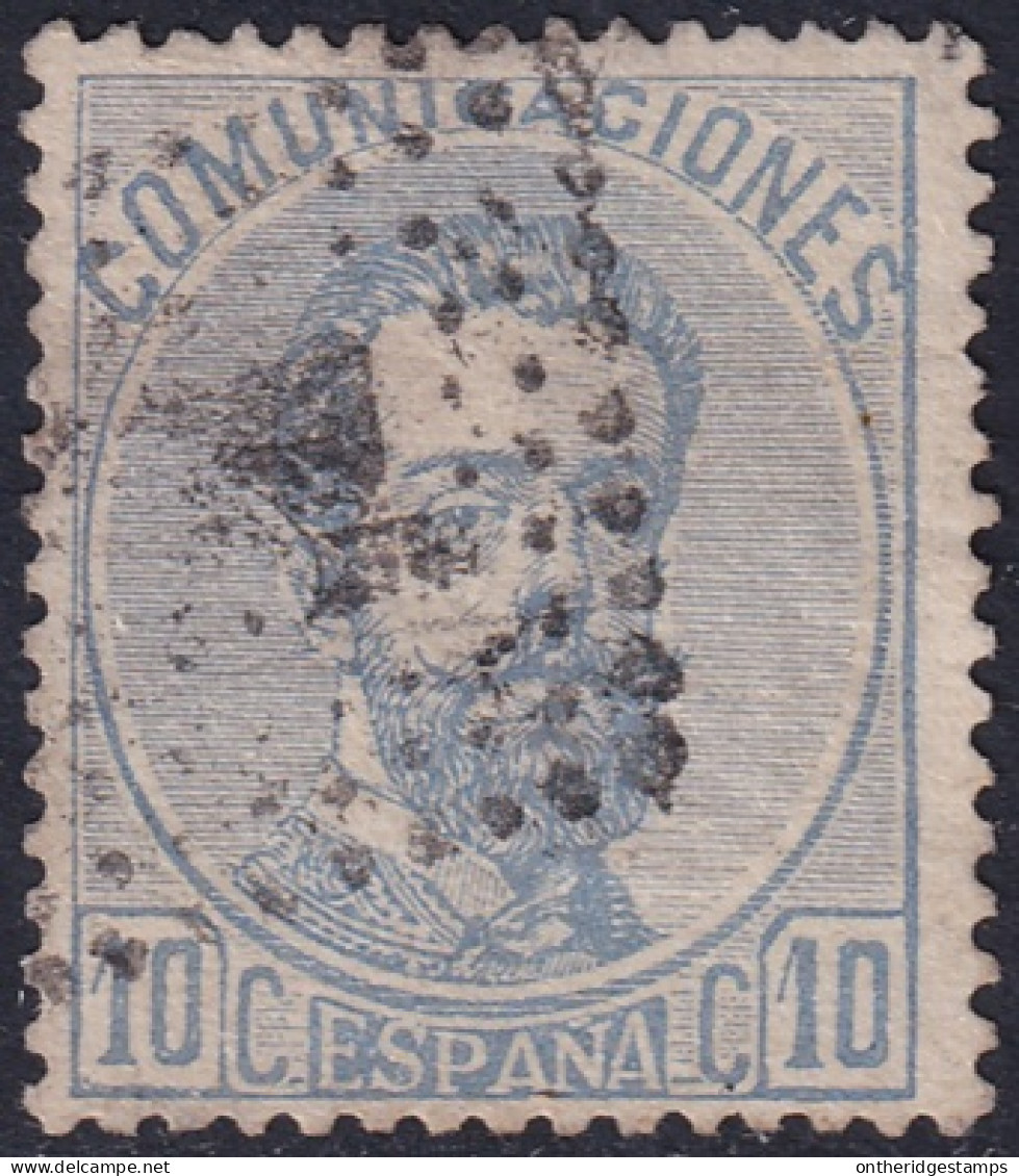 Spain 1873 Sc 181 España Ed 121 Used Rombo De Puntos Cancel - Oblitérés