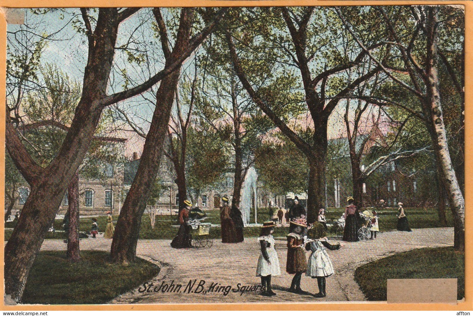 St. John New Brunswick Canada Old Postcard - St. John