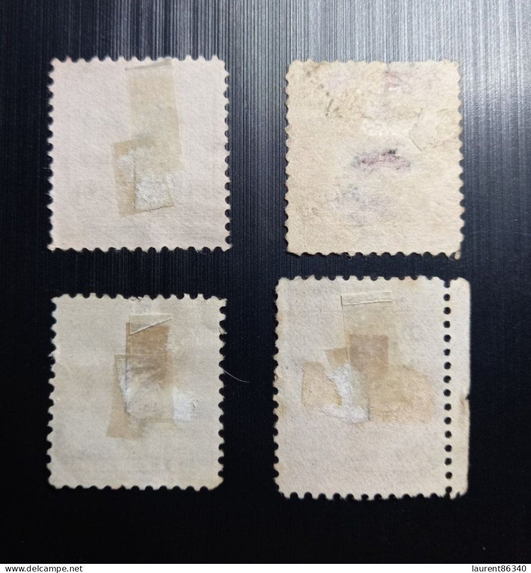 Cuba – Lot 4 Timbres Oblitérés, 1905 Scène De Pays  & 1910 Politicien Militaire - Used Stamps