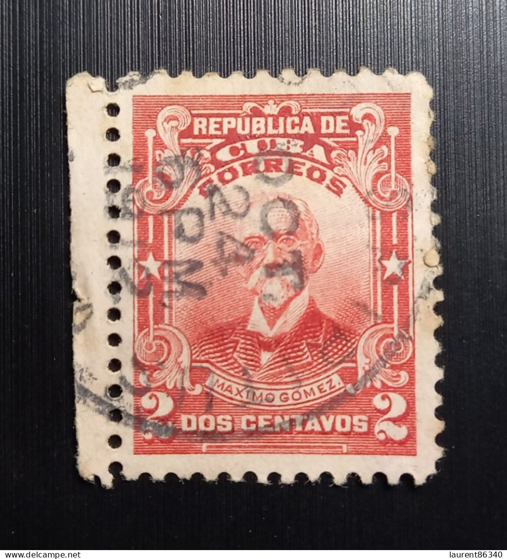 Cuba – Lot 4 Timbres Oblitérés, 1905 Scène De Pays  & 1910 Politicien Militaire - Used Stamps