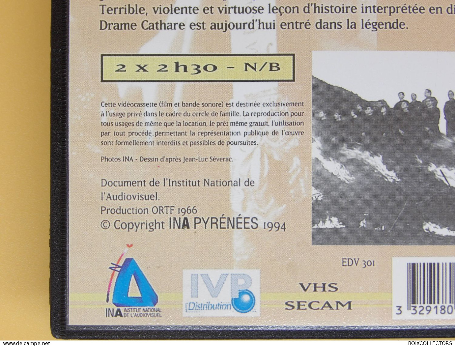 Coffret 2 Cassettes VHS - « LES CATHARES » Stellio Lorenzi, Castelot, Decaux 1994 - History