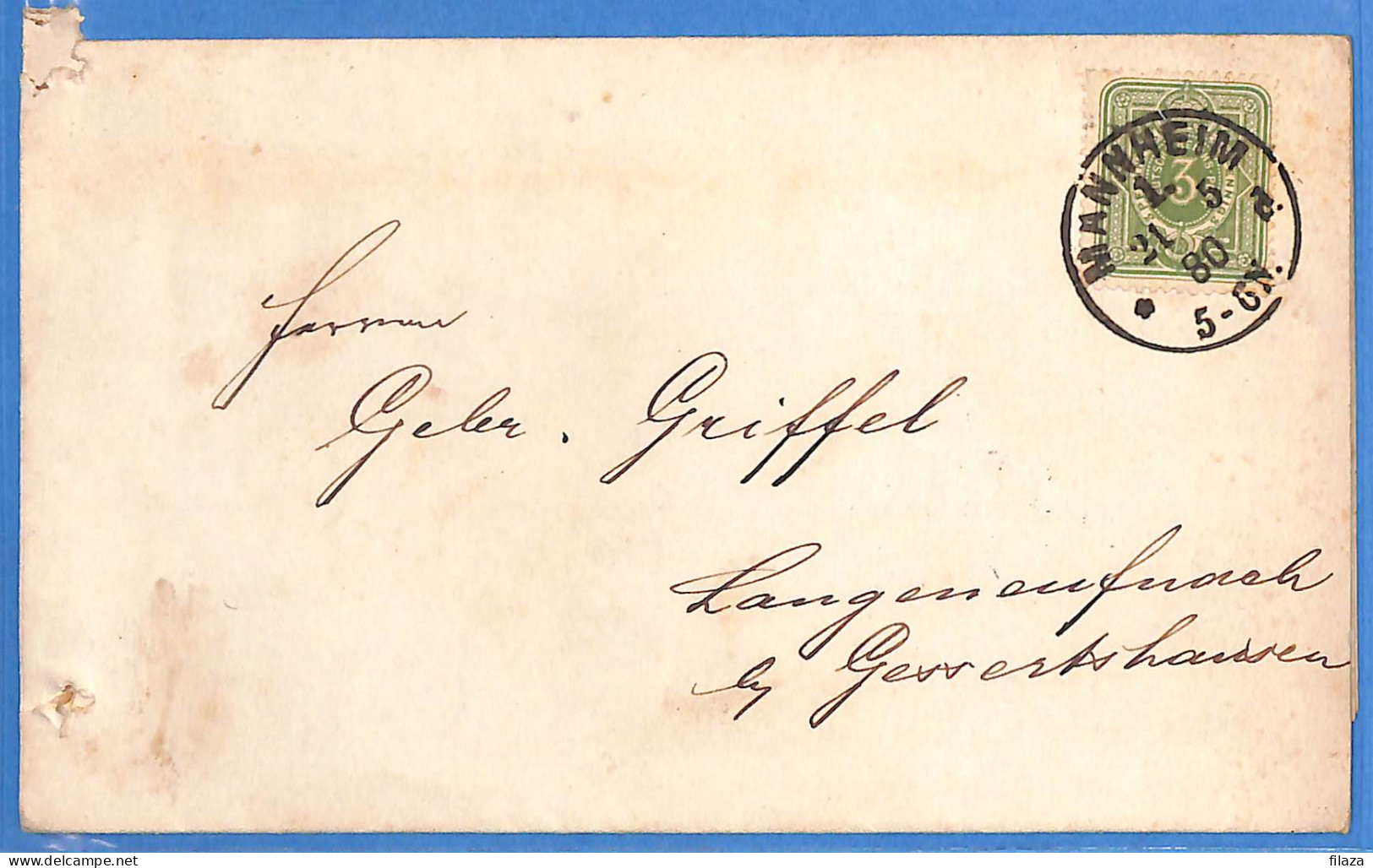 Allemange Bayern - 1880 - Lettre - L02146 - Buste