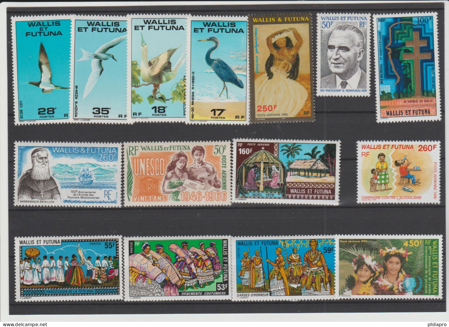 WALLIS ET FUTUNA  3  Lots  **MNH  VF   Réf  T 1024 See 3 Scans - Sonstige & Ohne Zuordnung