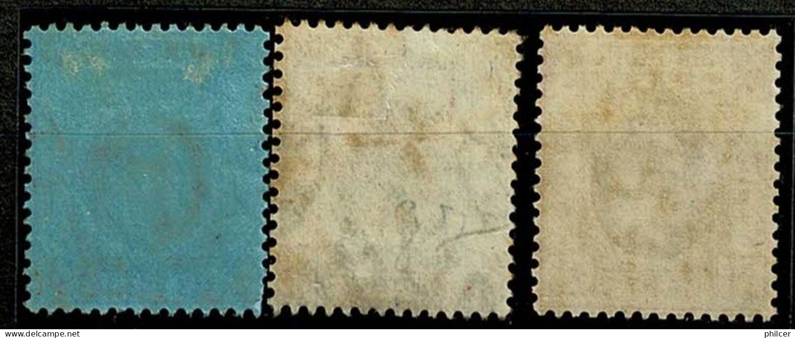 Hong Kong, 1903, # 67, 70, 107, MH - Neufs