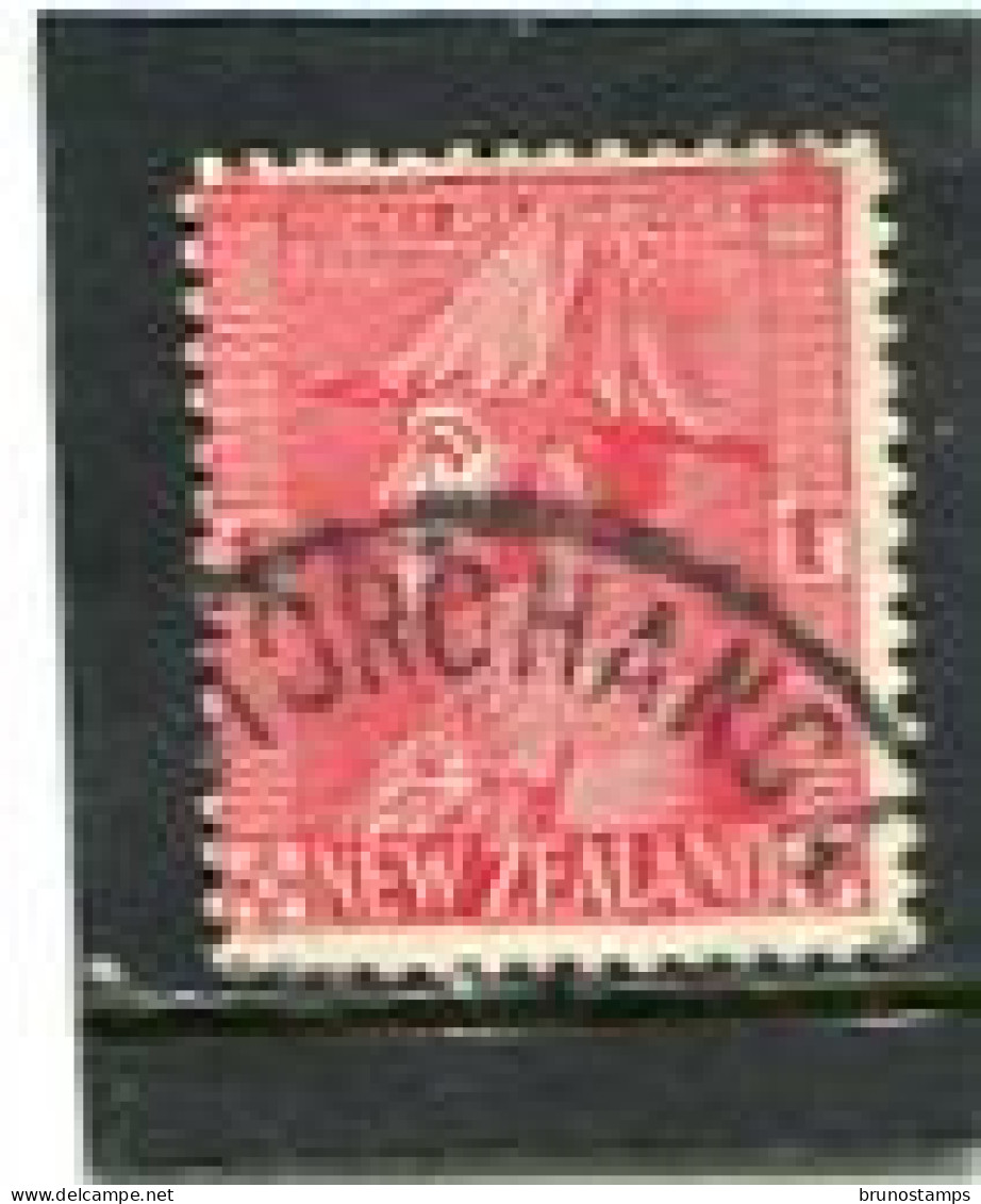 NEW ZEALAND - 1926  KGV  1d  RED  FINE USED  SG 468 - Usati