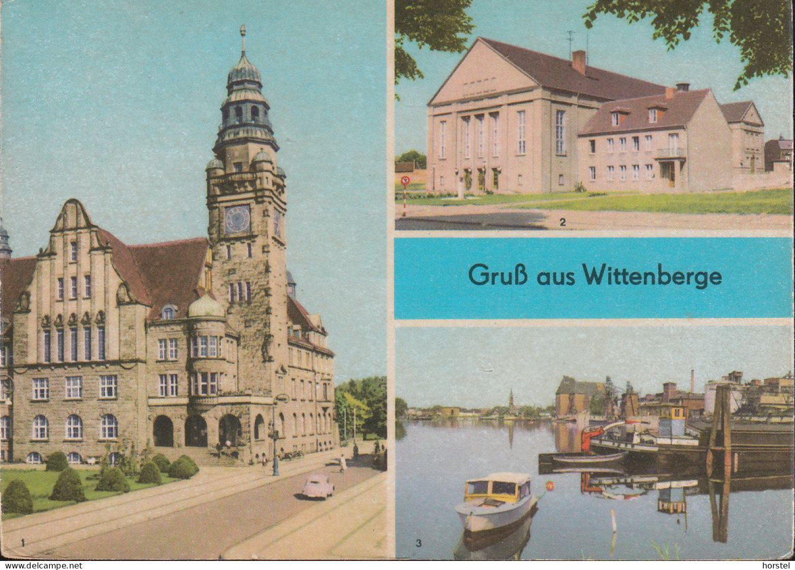 D-19322 Wittenberge - Rathaus - Kulturhaus - Hafen - Lastkahn - Nice Stamp - Wittenberge