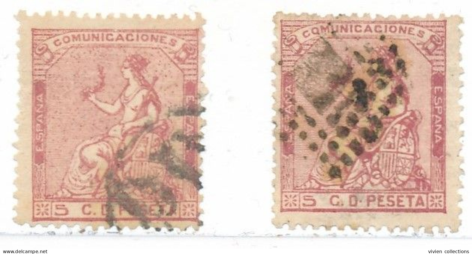 Espagne N° 131 X 2 Oblitérés - Used Stamps