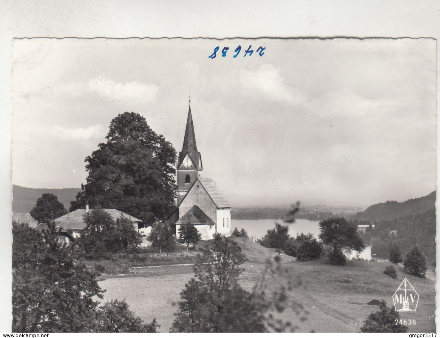 D1998) ST. ANNA Ob REITNITZ Am Wörthersee - S/W Ansicht - Maria Wörth